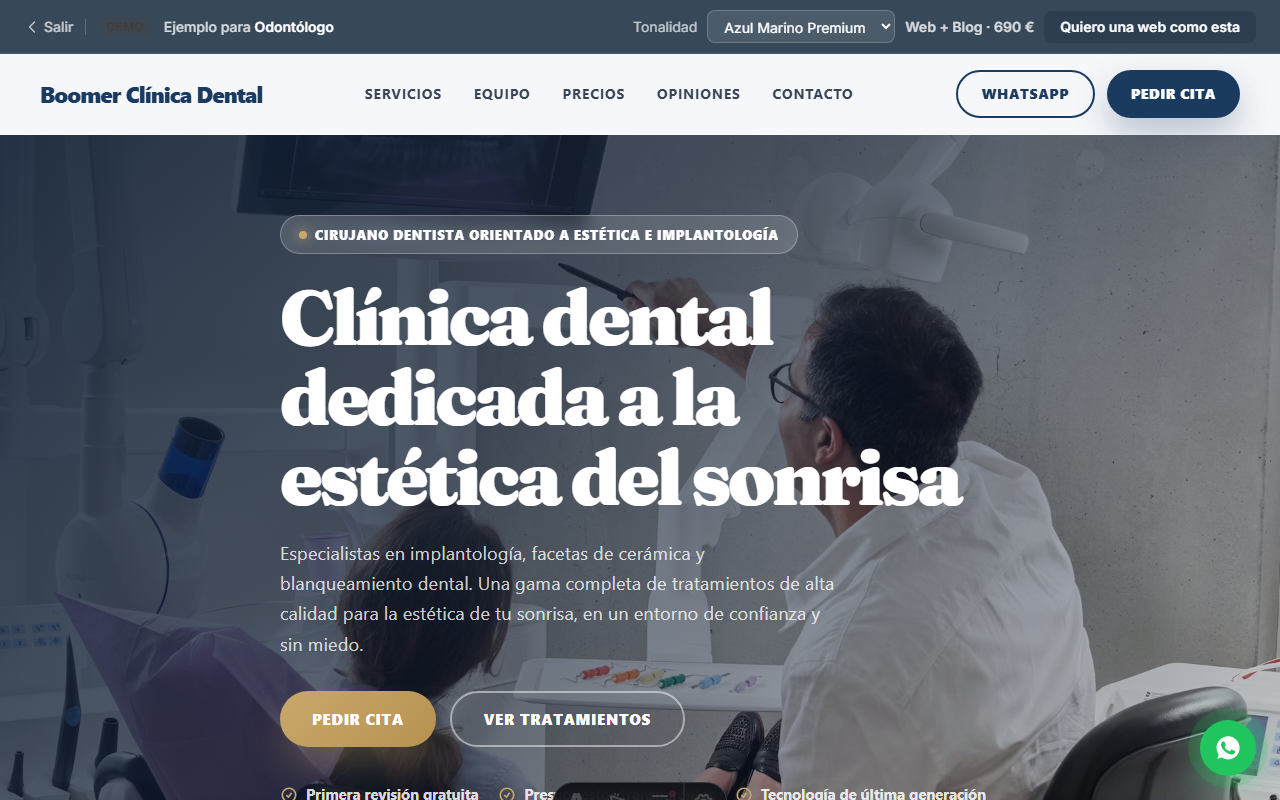 Demo para Odontólogo